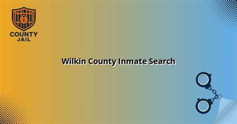 Wilkin County Inmate Search