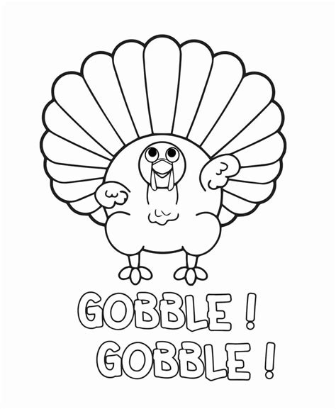 Download Thanksgiving Turkey Coloring Page | Wallpapers.com