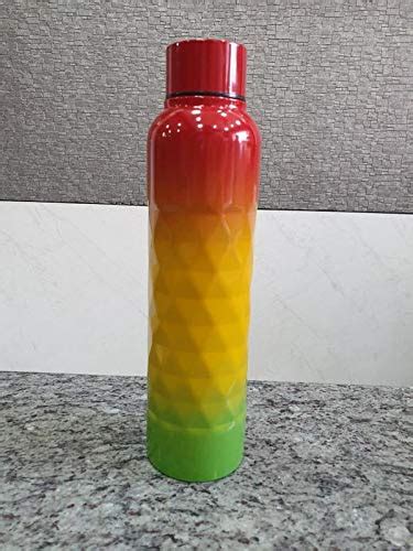 Stainless Steel Multi Colored Water Bottle 1000ml : Amazon.in: Home ...