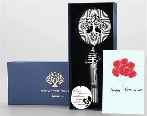 Retirement Wind Chime With Tree Of Life Wind Spinner Retirement ...