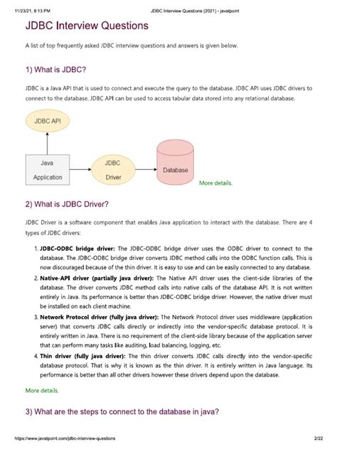 Image result for JDBC Interview Questions