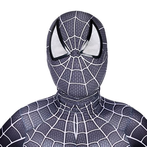 Buy Black Venom Spiderman Cosplay Costume Spider-man Zentai Suit For ...