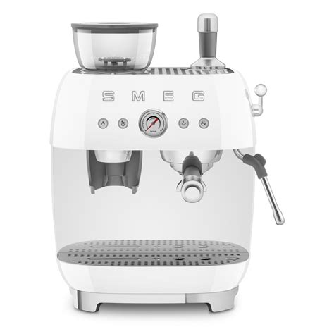 Smeg White Espresso Coffee Machine + Pump + Grinder