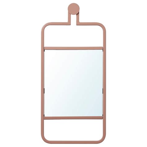GRANVÅG mirror, wall hanging/pink, 22x48 cm (85/8x187/8") - IKEA