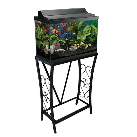 10-Gallon Metal Scroll Aquarium Stand - Marco