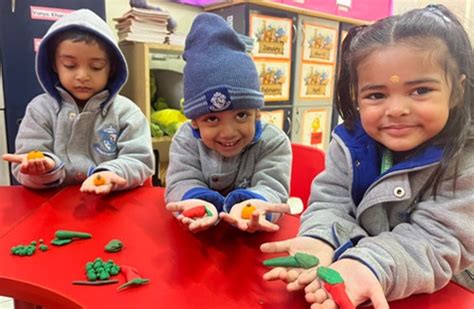 Grade K1 Clay Modelling Activity - Kothari International School