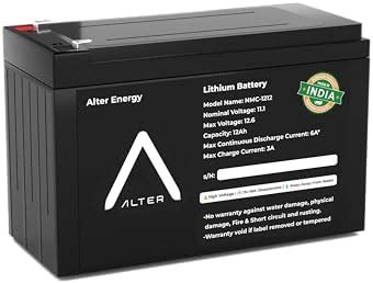 12V 12Ah NMC Lithium Battery with 20A BMS | Rechargeable, Lightweight ...