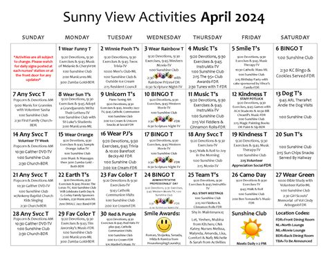 Resident Activities - Sunny View Care Center - Ankeny, Iowa