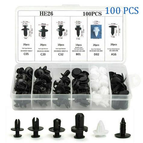 Promo 100pcs Set Dengan Alat Baut Rivet Klip Doortrim Mobil Universal ...