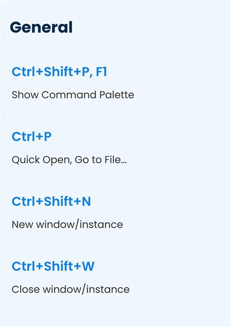 Image result for vs Code Keyboard Shortcuts Cheat Sheet