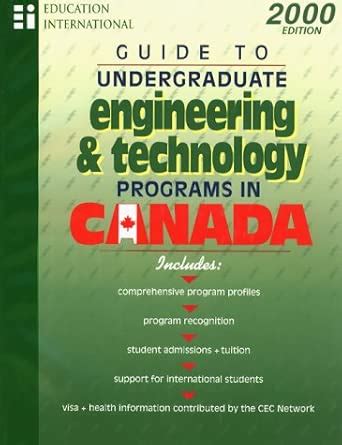 Buy Guide to Undergraduate Engineering & Technology Programs in Canada ...