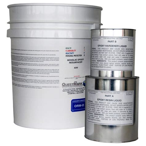Buy QuestMark 8250 Novolac Epoxy Concrete Floor Patch - 5 Gallon ...