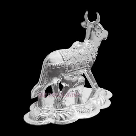 Buy Cow And Calf Together Murti in Pure Silver online