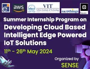 Summer Internship Program on Developing Cloud Based Intelligent Edge ...