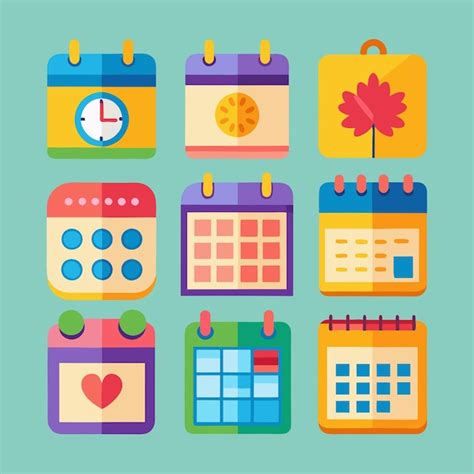 Calendar Clip Art Vector Illustration Design | Premium AI-generated vector