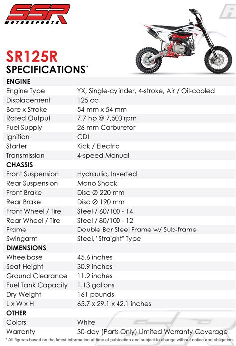 New 2025 SSR Motorsports R-Series Pit Bikes Specs and Prices - Cycle News