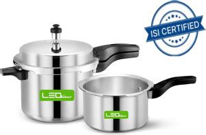 Leo Natura Aluminium Gas Stove Compatible ISI Certified Outer Lid Combo ...