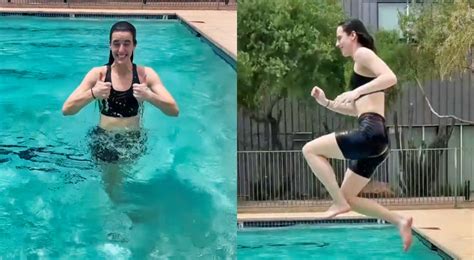 Caitlin Clark's "Pool Party" Video Had The Entire Internet Talking