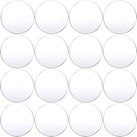 Ashani Creation 3mm Thick 3 inch dia transparent acrylic glass round ...