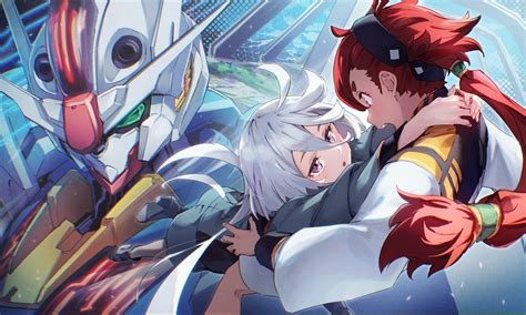 The Witch from Mercury 4K — Suletta & Miorine Mecha Embrace