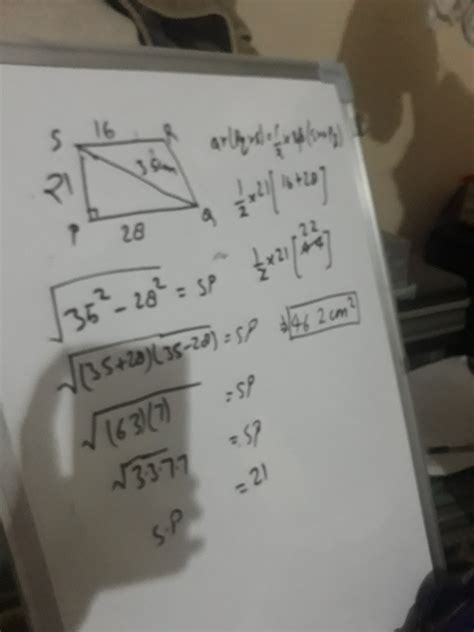 pqrs is a trapezium in which angle qps=90 degree parallel sides pq= 28 ...