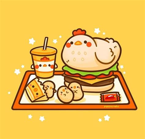 Kawaii Cute Animal Food Drawings - Drawing Word Searches