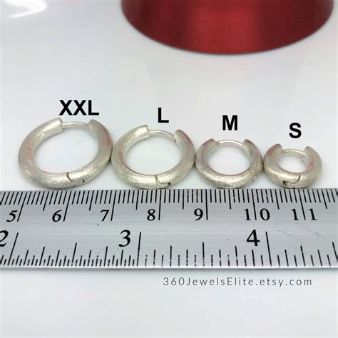 Buy Men's Earrings - Matte Silver Huggie Hoop Earrings for Guys ...