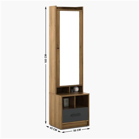 Buy Helios Quadro Freddie Dresser Mirror - Brown from Helios by Home ...