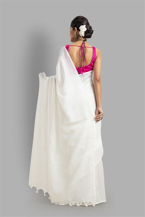 As Pure As White Onam Special Cotton Saree – Monamaar