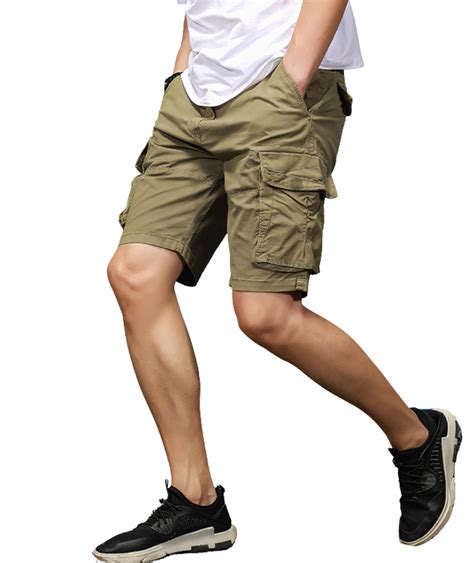 L'MONTE Imported Men's Cotton Casual Khaki Cargo Shorts – Lmonte ...