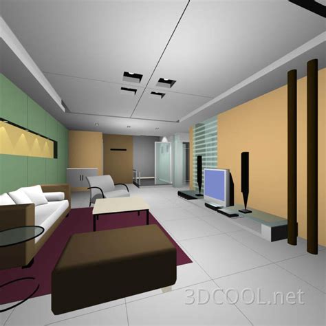 家装模型 3D模型 免费下载 - 3DCOOL 3D酷站