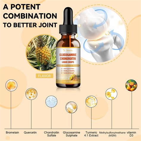 Buy Glucosamine Chondroitin MSM Liquid Drops - FSA HSA Eligible Items ...