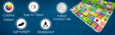 Buy AYSIS Double Sided Water Proof Baby Mat Carpet Baby Crawl Play Mat ...