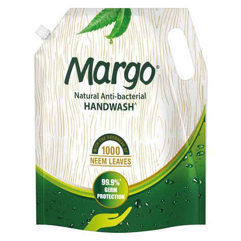 Margo Natural Anti-Bacterial Handwash for Soft, Hydrated hands - 1500ml ...