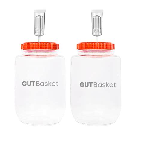 Buy Gutbasket Fermenter 2 L (2 Jars)- Glass Fermentation Jar With ...