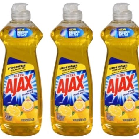 3 Ajax Super Degreaser Lemon Scented Dish Soap, 14 oz. Bottles Each ...