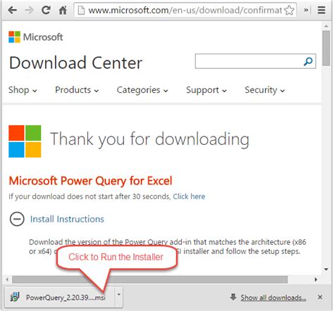 Install Power Query 的图像结果