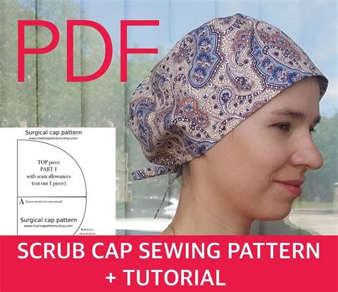 Image result for Free Scrub Cap Pattern
