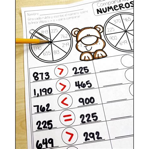 Valor posicional Hojas de trabajo 2do grado Place Value in Spanish ...