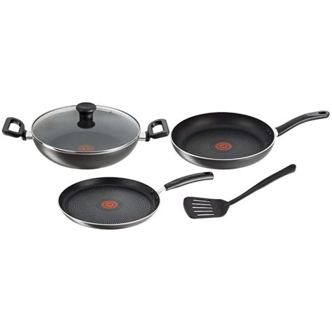 Buy Tefal Delicia Non-Stick Cookware- Set of 4 / Kadhai, Tawa, Fry Pan ...