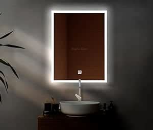 Buy Nagina Glass LED Mirror Modern Glass Rectangular Shape Backlight ...