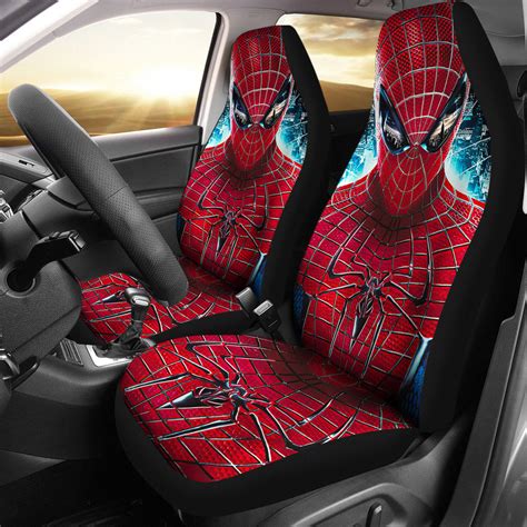 Spiderman Car Seat Covers Original Spiderman Graphic Seat Covers Red ...