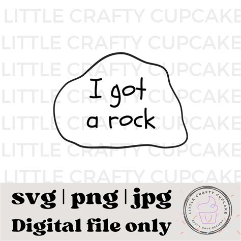 I Got a Rock SVG | Halloween SVG - Etsy