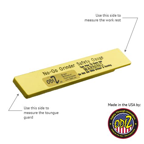 NO-GO™ BENCH GRINDER SAFETY GAUGE - MAKESafe Tools