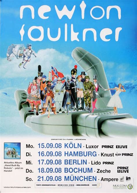 Newton Faulkner - Hand Built By Robots, Tour 2008 - Konzertplakat, 22,90