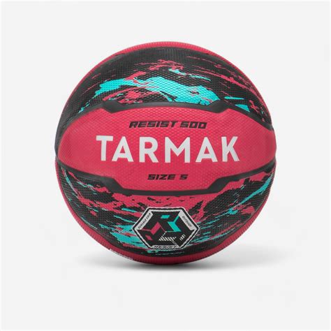 Size 5 Basketball - Resist 500 - Hibiscus pink, Graphite black ...