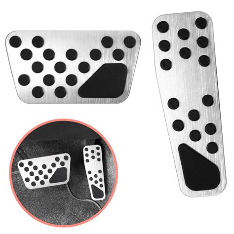 Buy WORCAS No Drill Anti-Slip Aluminum Brake Pedal Cover,Accelerator ...