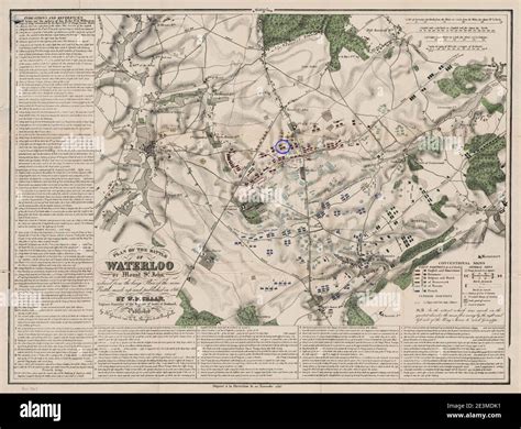 Battle of waterloo map hi-res stock photography and images - Alamy