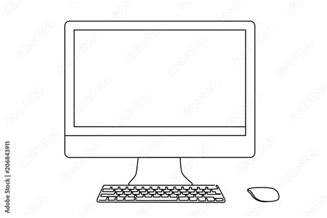 Desktop Computer Keyboard Drawing 的图像结果