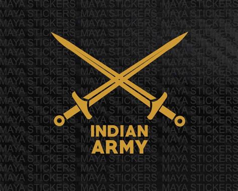 Indian Army Sword Design Sticker for Cars, Bikes, Scooters by Maya ...
